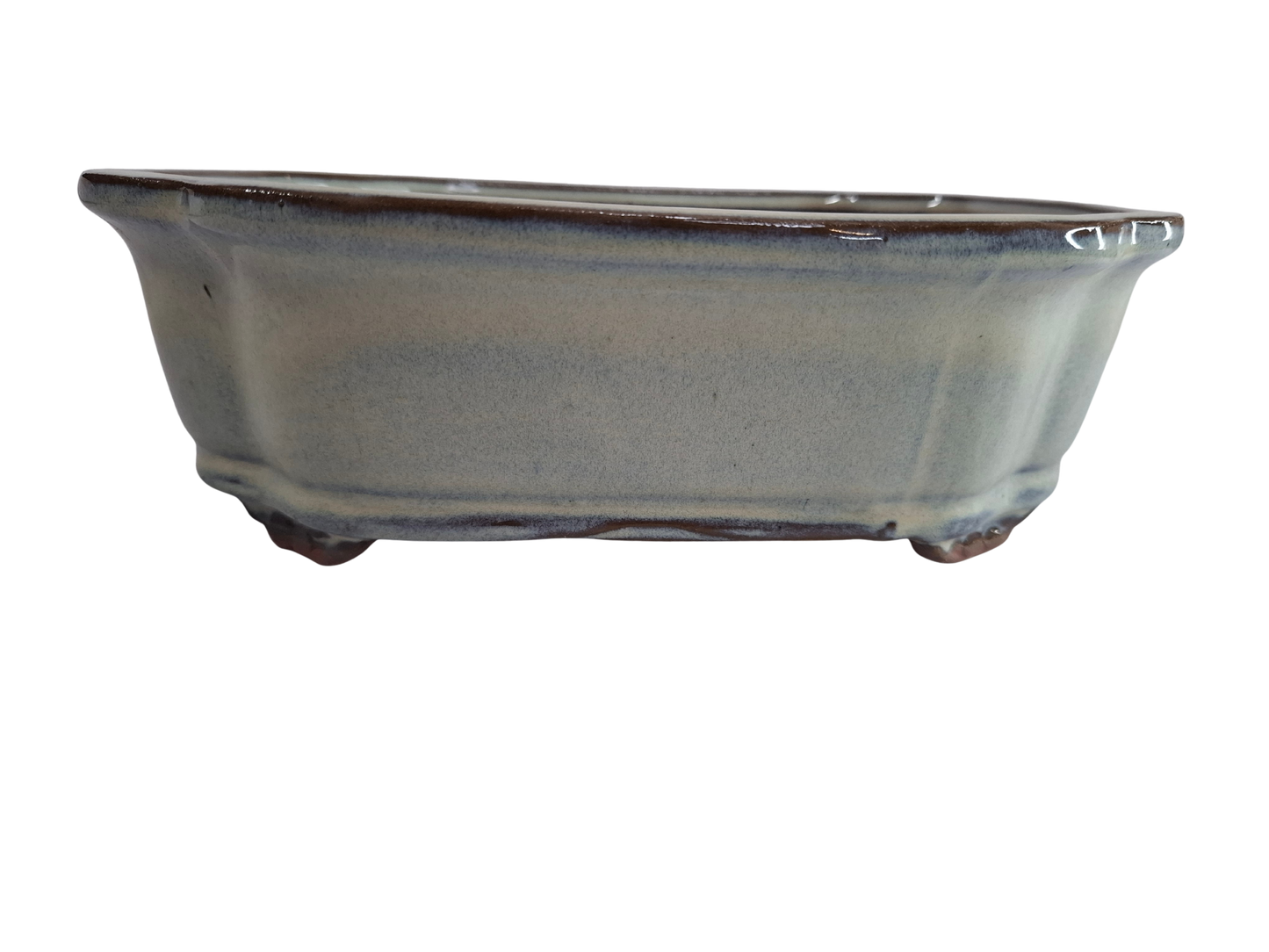 Glazed Ceramic Planter - White