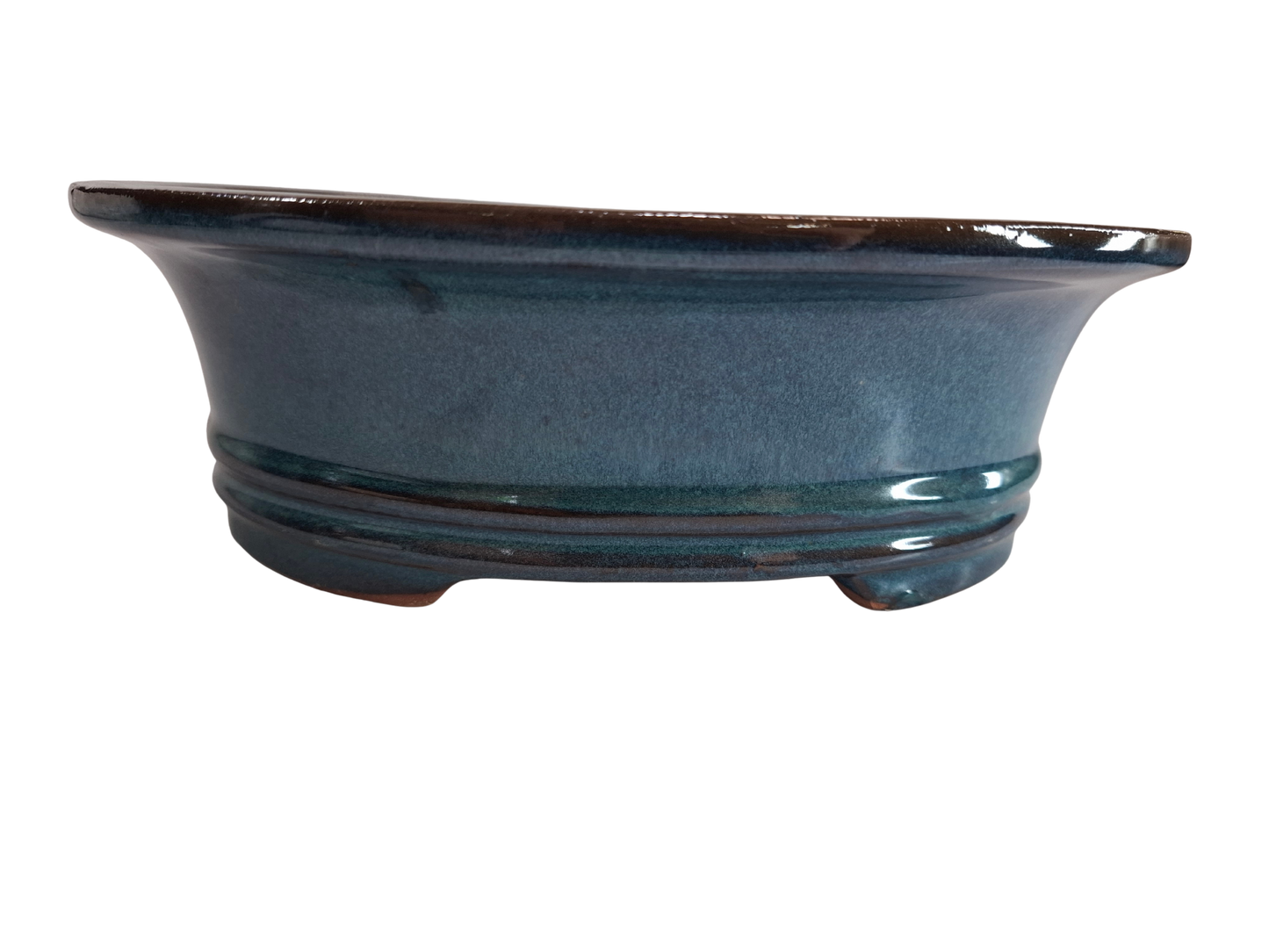 Glazed Ceramic Planter - Light Blue
