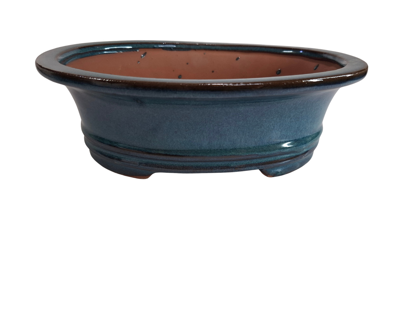 Glazed Ceramic Planter - Light Blue