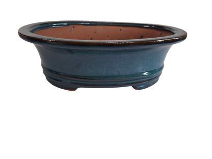 Glazed Ceramic Planter - Light Blue