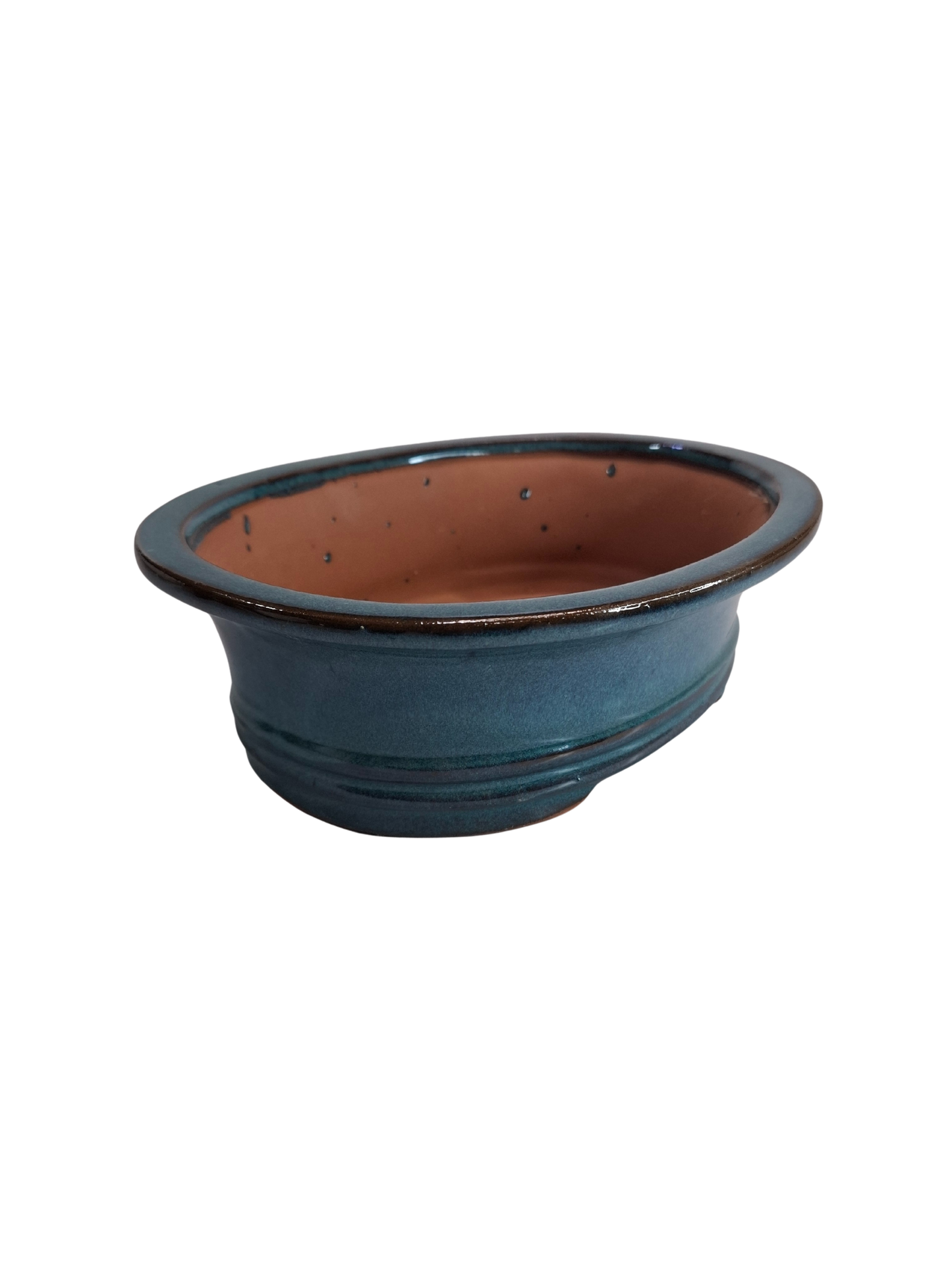 Glazed Ceramic Planter - Light Blue