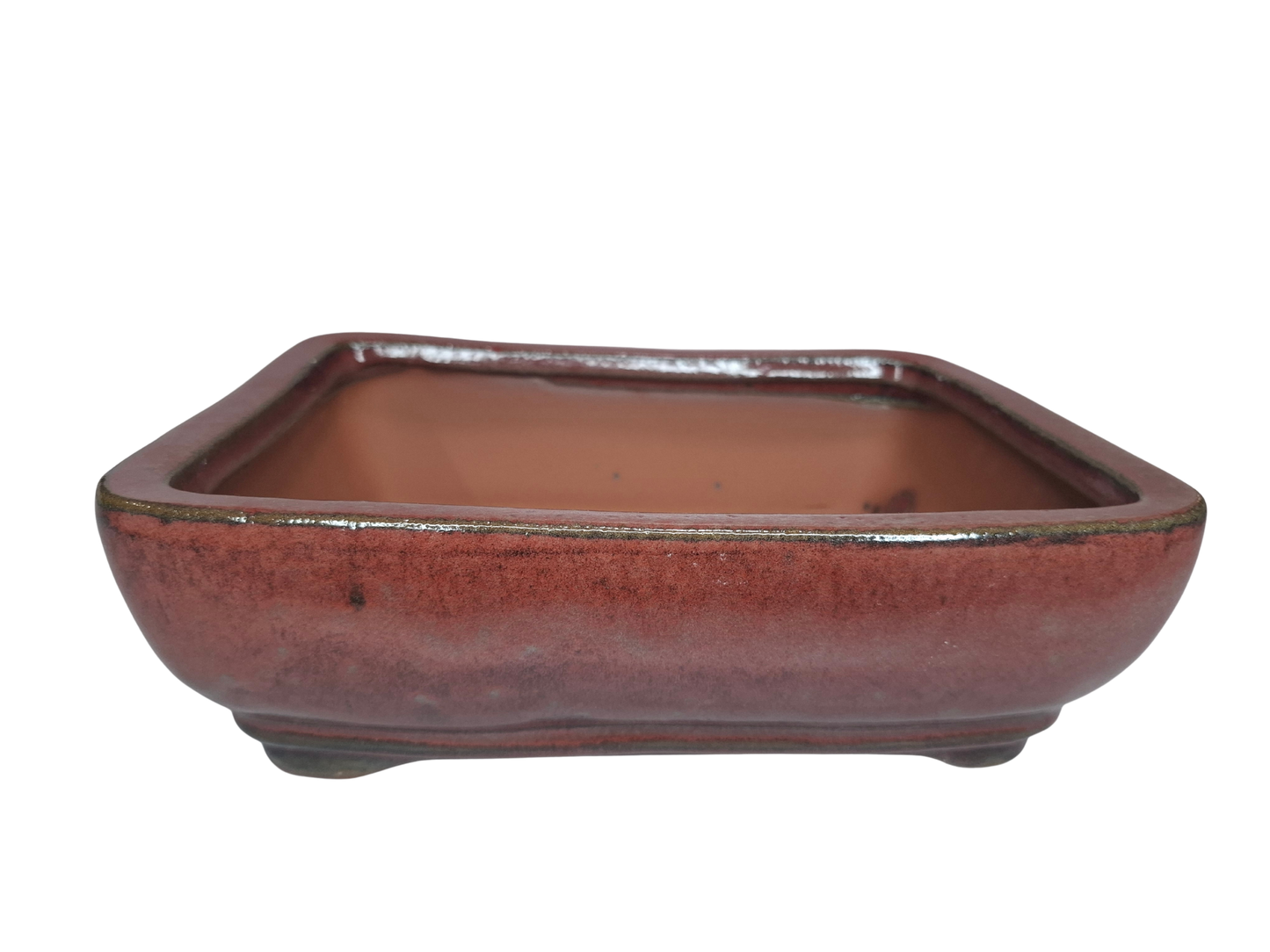Glazed Ceramic Planter - Red