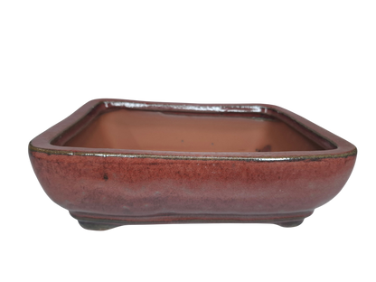Glazed Ceramic Planter - Red