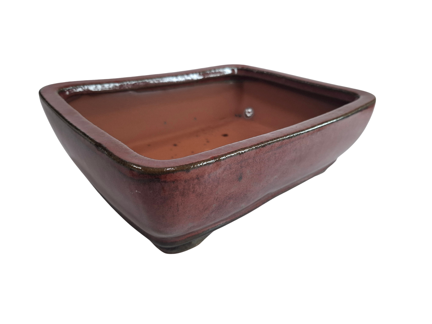 Glazed Ceramic Planter - Red