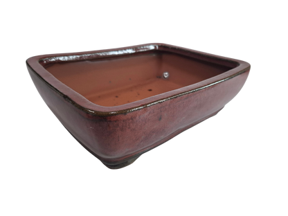 Glazed Ceramic Planter - Red