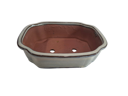 Glazed Ceramic Planter - White