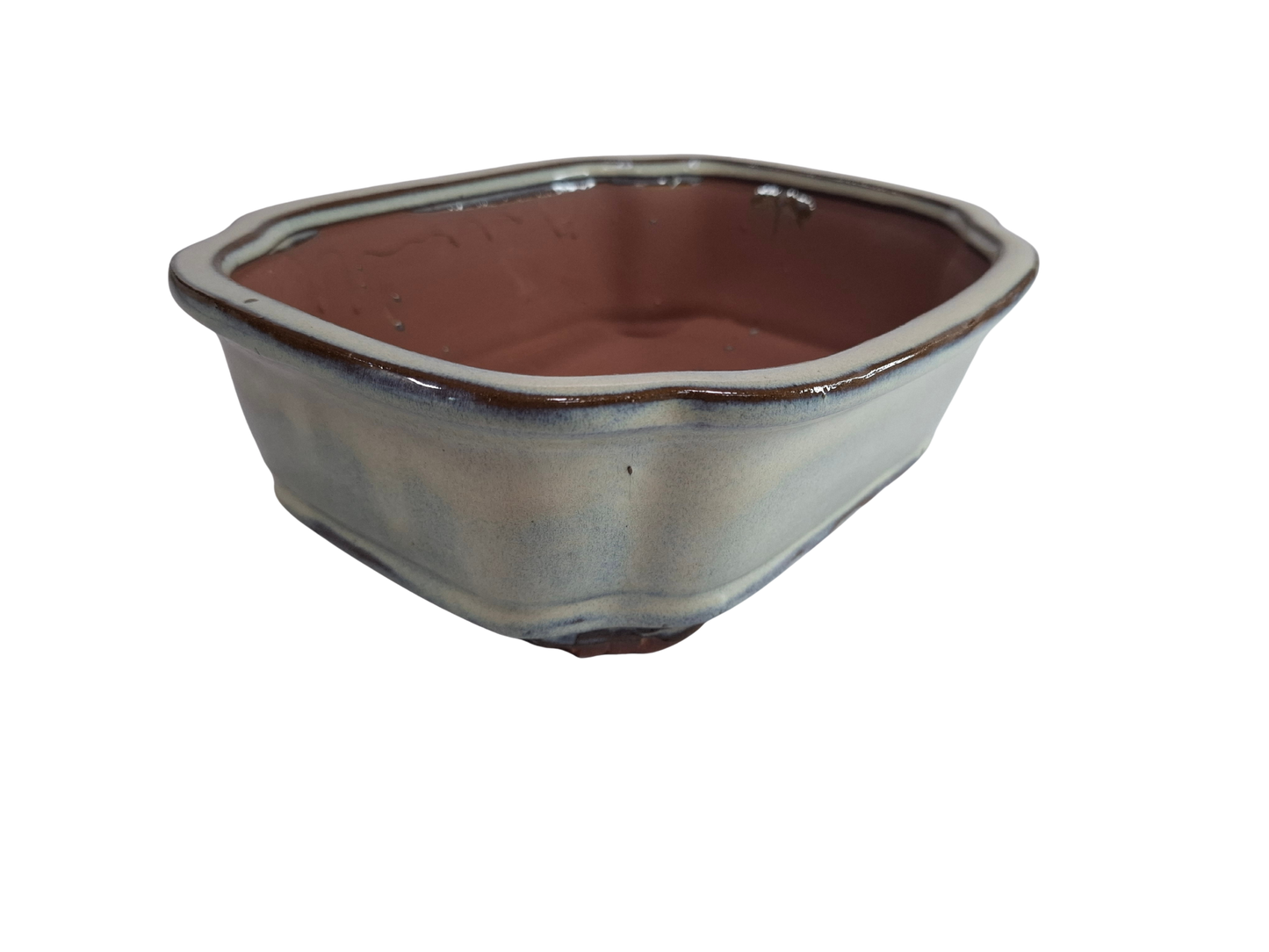 Glazed Ceramic Planter - White