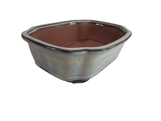 Glazed Ceramic Planter - White